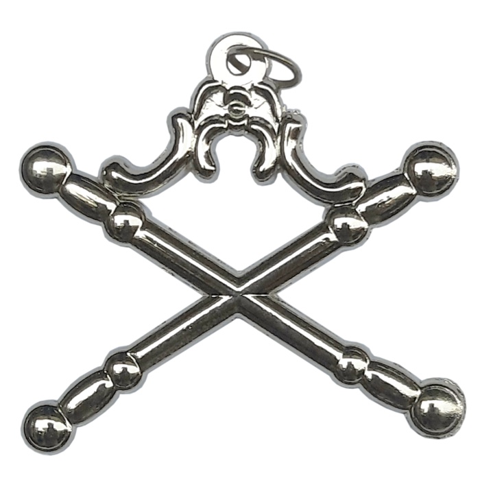 Crossed batons — jewel of the Marshall